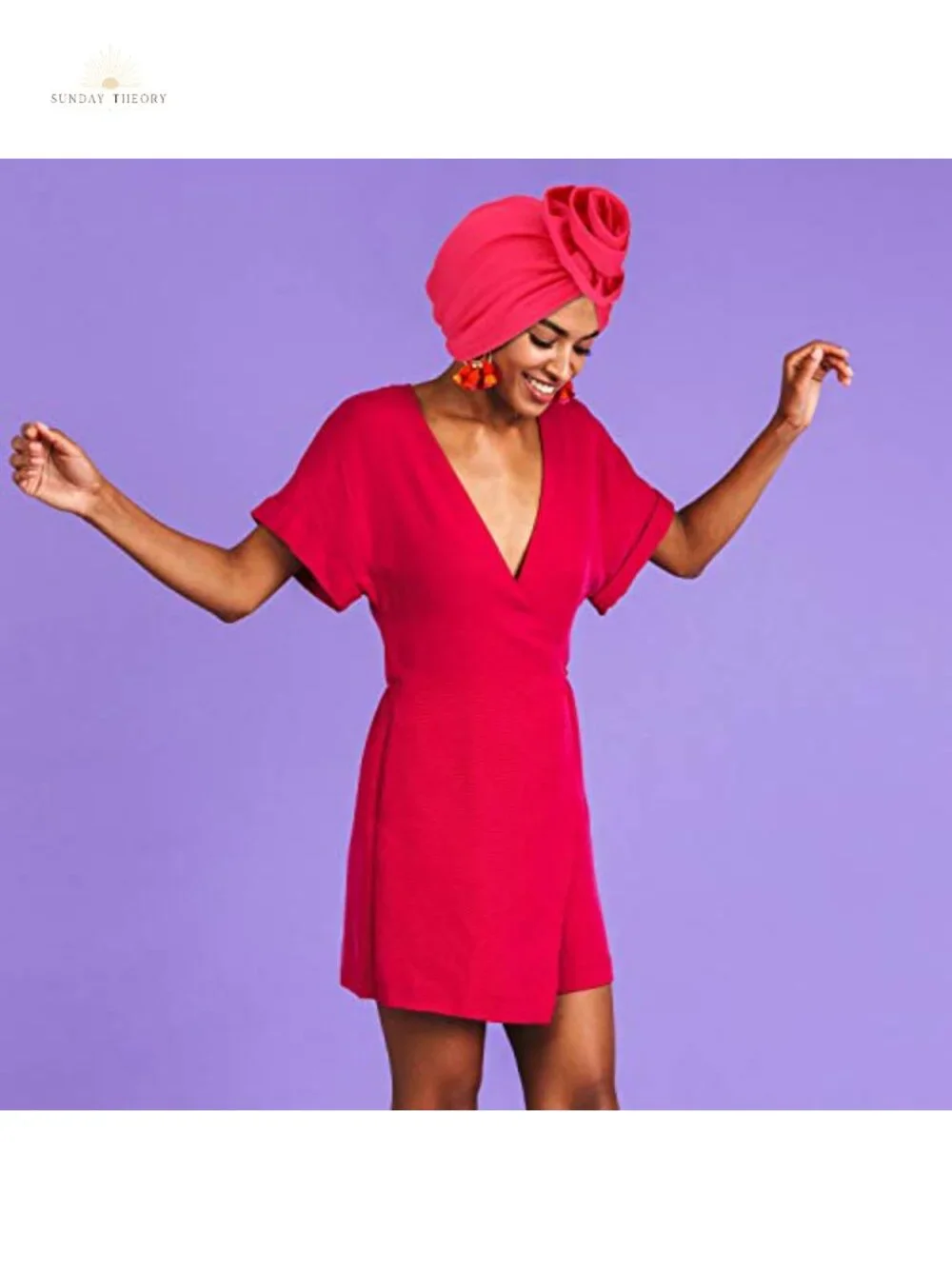 6 Pack Women's Cotton Turban Headwrap Pretied Knot Bonnet Hat Stretchable